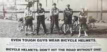 Tough guys wear helmets poster